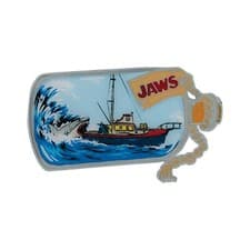 Image of Jaws Limited Edition 50th Anniversary Ship in Bottle Enamel Pin Badge