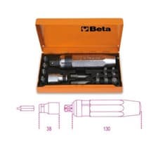 Image of Impact Screwdriver with 14 Insets and Socket Holder - Beta Tools 1295/C14