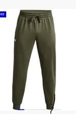 Image of Under Armour Armour UA Rival Fleece Joggers Men's Medium Khaki Green