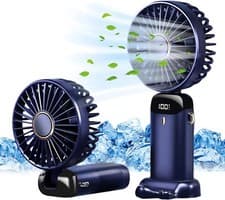 Image of 2-in-1 Portable Travel Mini Handheld /Table Fan USB-C Rechargeable