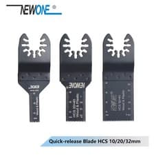 Image of 3pc Multi Tool Blades Quick Release Oscillating HCS Wood 10mm 20mm 32mm Set