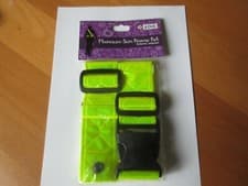 Image of FLUORESCENT SAM BROWNE BELT CYCLING WITH FREE SELF-COILING REFECTOR BAND. Condit