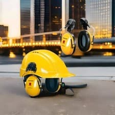 Image of 3M PELTOR OPTIME I Earmuff H510P3E-405-GU, 26 DB Yellow Helmet Mounted Comfort