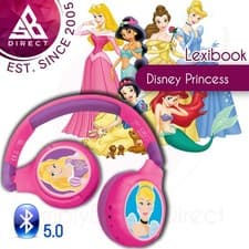 Image of Lexibook Bluetooth 5.0 & Wired Headphones│with Built-in Mic│Disney Princess