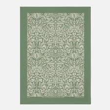 Image of William Morris Acorn Green 50x70cm Cotton Tea Towel