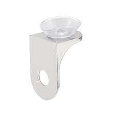Image of 20 x 15 x 14mm Fixing Clip Bracket Holder Right Angle with Suction Cup 12 Pcs