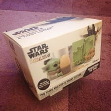 Image of Disney Star Wars (The Mandalorian) The Child Egg Cup & Toast Cutter By Paladone
