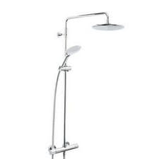 Image of BRISTAN CARRE REAR-FED EXPOSED CHROME THERMOSTATIC MIXER SHOWER