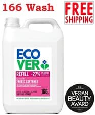 Image of Ecover Fabric Softener Refill 5L 5 l Conditioner Apple Blossom 5 Litre 166 Wash-