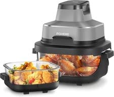 Image of Portable 4-in-1 Air Fryer 4L – Bake, Recrisp, Max Crisp, Compact UK Plug