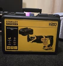 Image of STANLEY FatMax V20 18V Cordless Reciprocating Saw battery and Charger Brand New