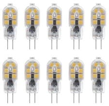 Image of AMBOTHER G4 LED Bulb 10 Pck 2.5W 12V Warm White Bi Pin Capsule Light Save Energy