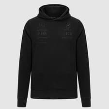 Image of Mercedes AMG Petronas F1 Team Black Stealth Logo Hoodie