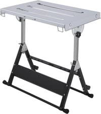 Image of Foldable Welding Table 30"x20" 400LBS Welding Workbench w/ 3 Tilt Angles