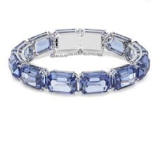 Image of Swarovski Millenia Bracelet Octagon Cut Blue