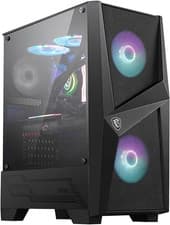 Image of MSI MAG FORGE 100R Mid Tower Gaming Computer Case (Black, 2X 120Mm ARGB