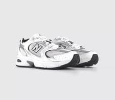 Image of Size UK4 - New Balance 530AD Trainers Gym Running Casual Shoes White Silver