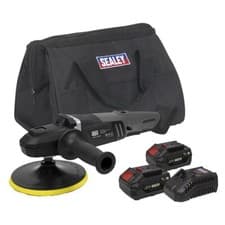 Image of Sealey Brushless Rotary Polisher Kit180mm 20V SV20 Series 2 Batteries