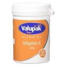 Image of 6 x Valupak Vitamin E 100iu 30 Capsules