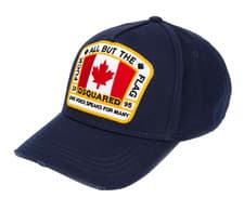 Image of Dsquared2 Canadian Flag Icon Baseball Cap Navy
