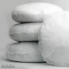 Image of Hollowfibre Cushion Round Pads 16 Inch / 40 cm Inserts Fillers Scatters Qty 2