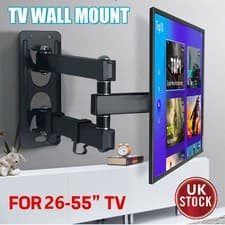 Image of TV Wall Bracket Mount Tilt Swivel for Samsung LG Toshiba 26 32 40 43 50 55 Inch