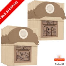 Image of 10 x Filtered Dust Bags Double Walled for KARCHER MV2 IPX4 WD2 Vacuum Cleaner