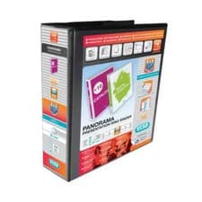 Image of Elba Panorama 65mm 4 D-Ring Presentation Binder A4 Black (4 Pack) 400008442