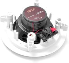 Image of Pair 6.5”/16.5Cm Ceiling Wall Mount Speakers, 2-Way Midbass Woofer Speaker, 1...