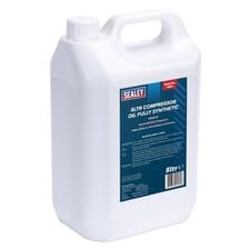 Image of Sealey Compressor Oil Fully Synthetic 5ltr Compressor Work Tools FSO5