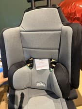Image of Cuggl High Back Car Baby Booster Seat Black/Grey for Kids Children Small Person