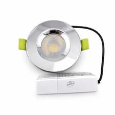 Image of Integral LED 6W Fire Rated Downlight Cool White 4000K IP65 Polished Chrome