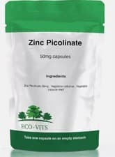 Image of Zinc Picolinate 50MG Capsules – Immune Support & Skin Health Boost ECOVITS