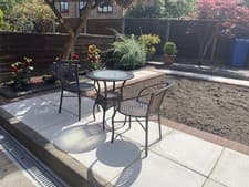 Image of Garden Furniture Set Outdoor 3-piece Table And Chairs, Brown