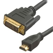 Image of HDMI Male to DVI-D V1.3B Gold Plated Cable 3 Metre
