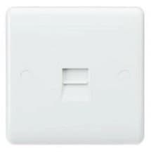 Image of Knightsbridge White Curved Edge Range of Switches and Sockets