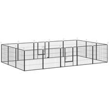 Image of 16 Panels Heavy Duty Puppy Play Pen for Small, Medium Dogs 80Hcm