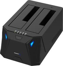 Image of Dual Bay Hard Drive Docking Station SSD HDD 2.5 3.5 Inch SATA USB - SABRENT