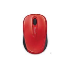 Image of Microsoft GMF-00293 Ambidextrous 3500 Wireless Mobile BlueTrack Mouse - Red
