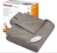 Image of Beurer Comfort HD75 180 x 130cm Electric Heated Blanket Throw - Cosy Taupe