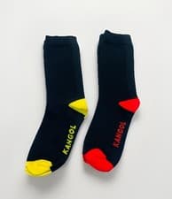 Image of Kangol Cotton Socks Black Brand New Black Kangol Socks Brand New