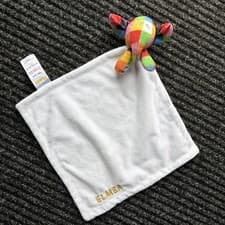 Image of MATALAN Elmer the ELEPHANT Baby Comforter Blanket Blankie Soother bnwot