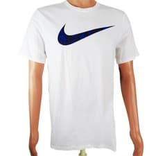 Image of The Nike Tee Mens Active Shirt L White Logo Short Sleeve 891971 100 NEW