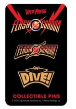 Image of Vice Press Flash Gordon movie Collectible Pins New Rare Florey Dive!