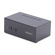 Image of StarTech.com 2-Port Dual-Monitor DisplayPort KVM Switch 4K 60Hz 2x USB 5Gbps Hub