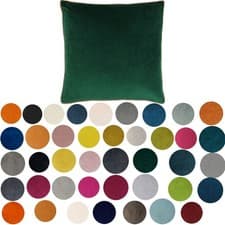 Image of Riva Paoletti Meridian Faux Velvet Piped Cushion Cover