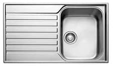 Image of Franke Ascona Polished Stainless steel 1 Bowl Sink & drainer 510mm x 860mm
