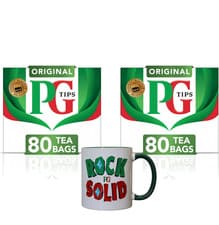 Image of PG Tips Original Tea Bags - 2 Pack - 80 Teabags per box & PG Tips Mug