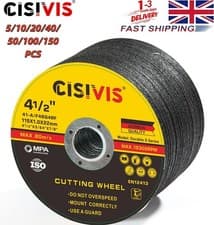 Image of 5-150PCS METAL CUTTING / SLITTING DISCS 115MM 4.5 INCH x 1mm x 22mm ultra thin👍