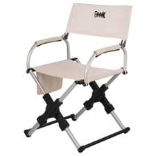 Image of Aluminium Directors Folding Chair With Arms Director Camping Garden Black/White